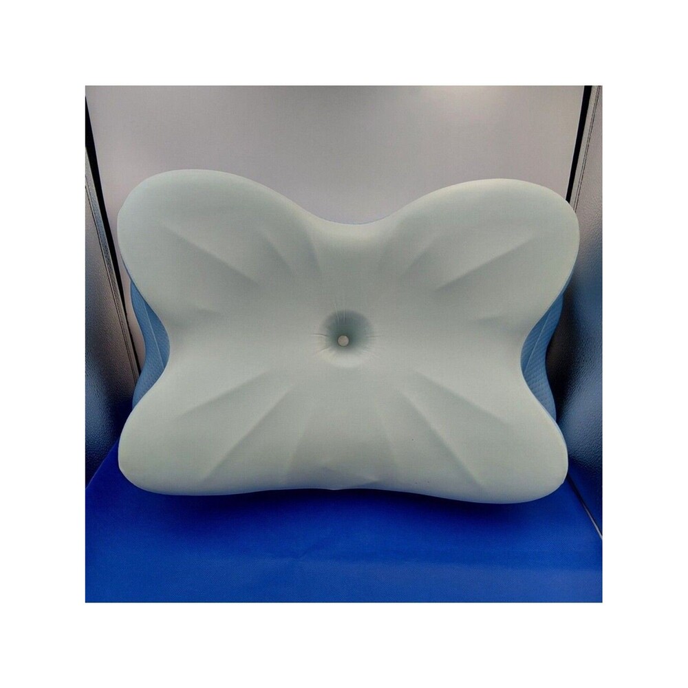 Derila Ergo Cervical Pillow Memory Foam 21.25x14.17x4.72in Light Blue